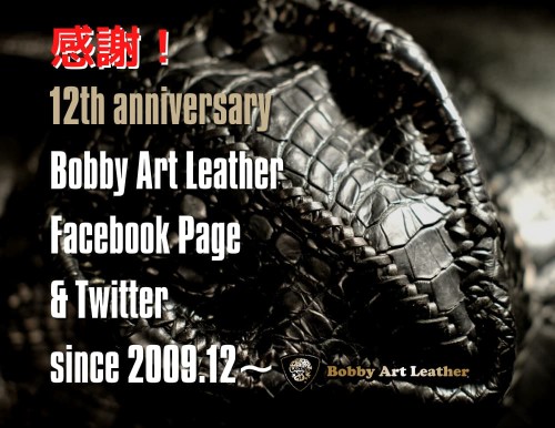 12th anniversary Bobby Art Leather Facebook Page & Twitter since 2009.124_